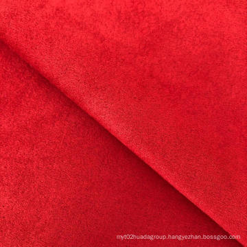 Polyester spandex plain dyed scuba suede fabric